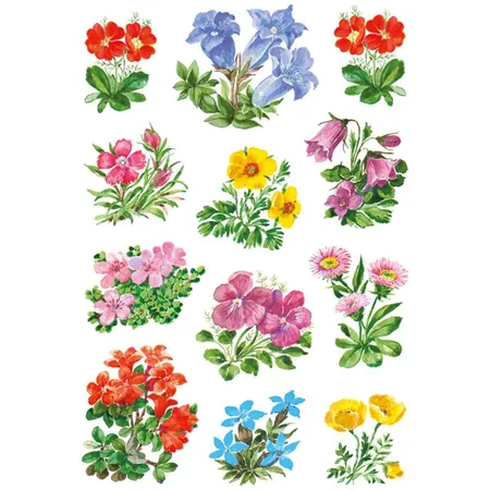 HERMA Sticker Gebirgsblumen