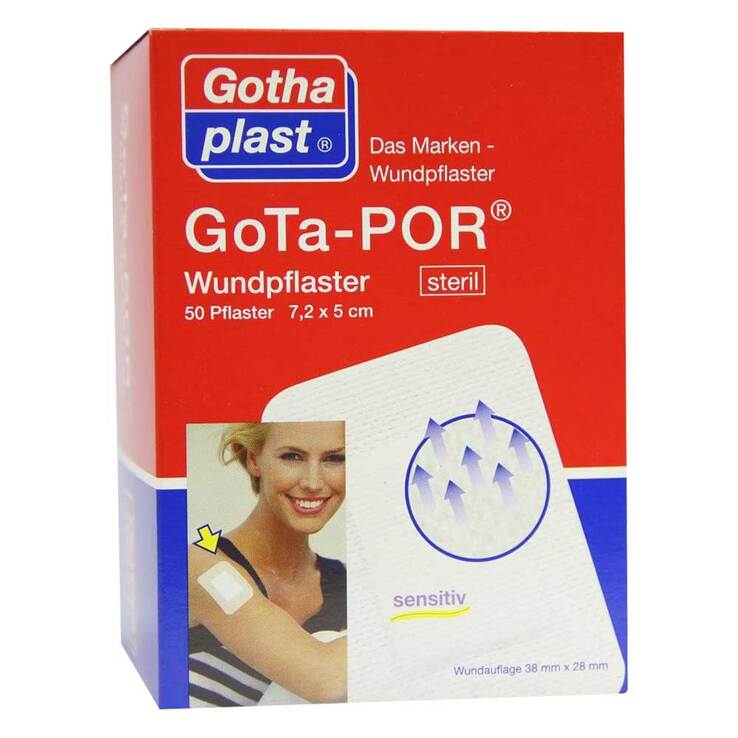 Gota-Por Wundpflaster 5x7,2 cm steril, 50 St