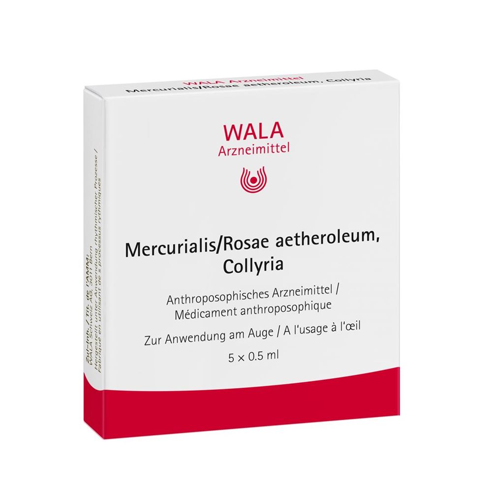 WALA Mercurialis/Rosae aetheroleum<br>5 × 0.5 ml, Monodosis, Augentropfen, Lösung