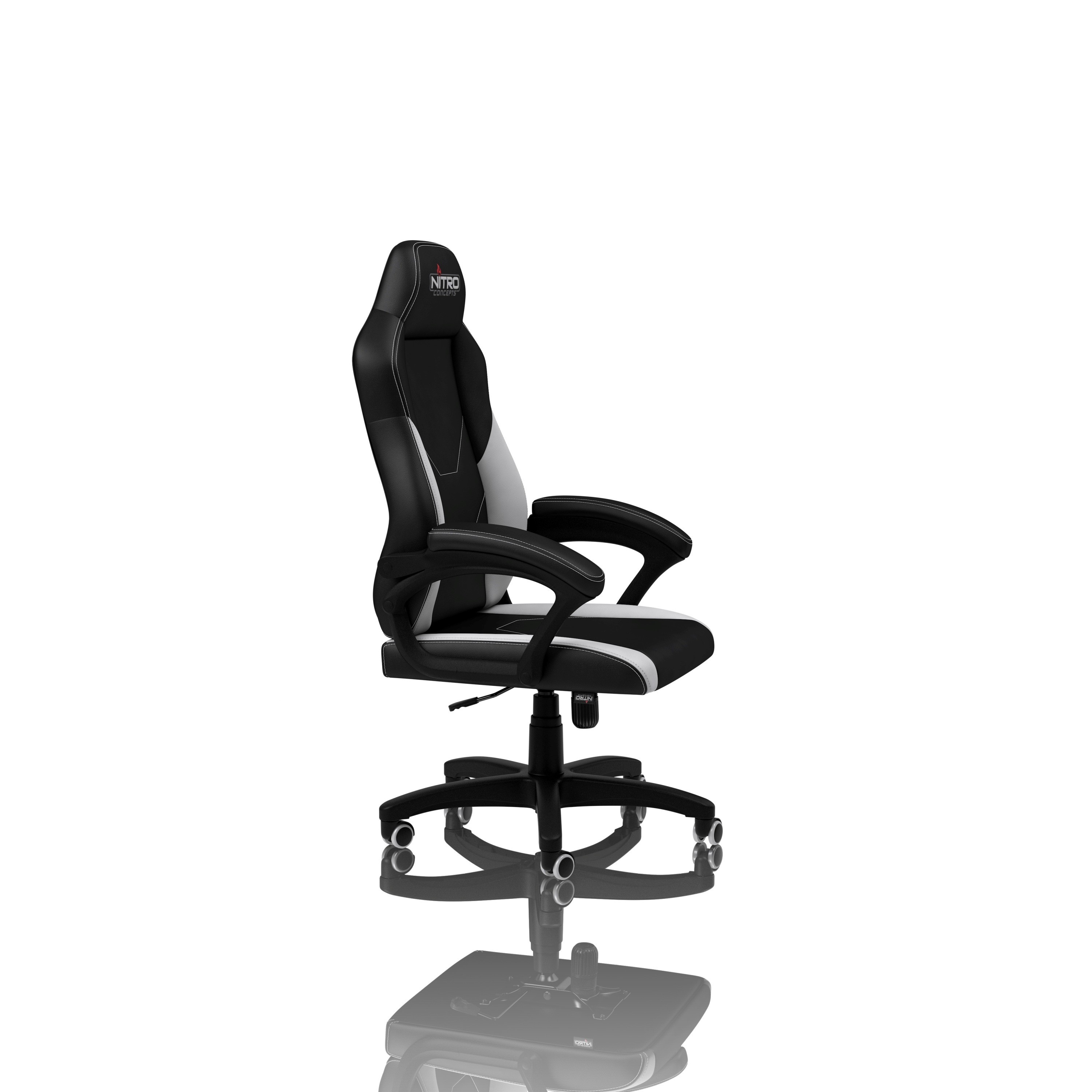 Chaise gamer C100 Nitro Concepts Noir/blanc