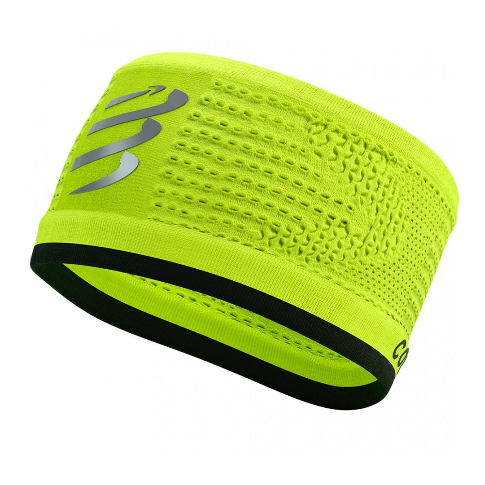 Compressport ON/OFF FLASH - Bandeau black/fluo yellow
