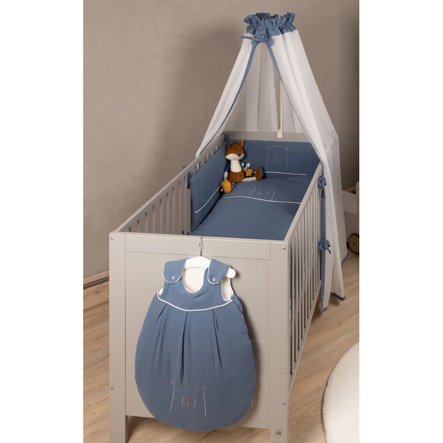 Be Be 's Collection Musselin Winter-Schlafsack wattiert dunkelblau