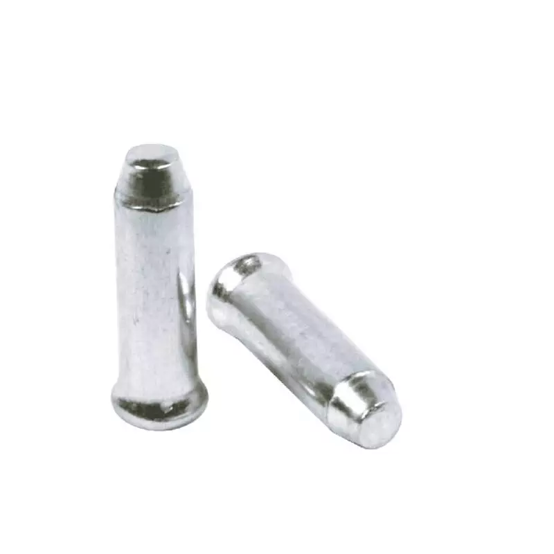 ELVEDES 500 Endcaps diamètre 2,3 Aluminium Silver