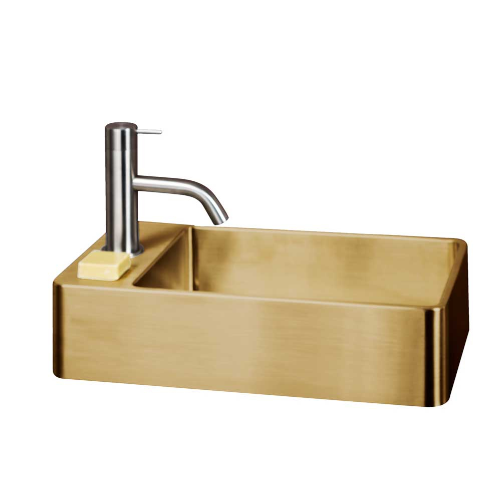 Qisani Vanity fontein 22x40x10cm gold