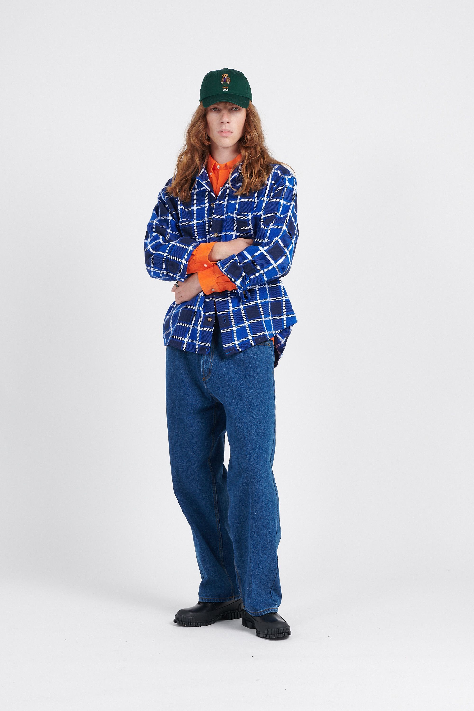 OBEY Chemise BIGWIG PAID SF Bleu