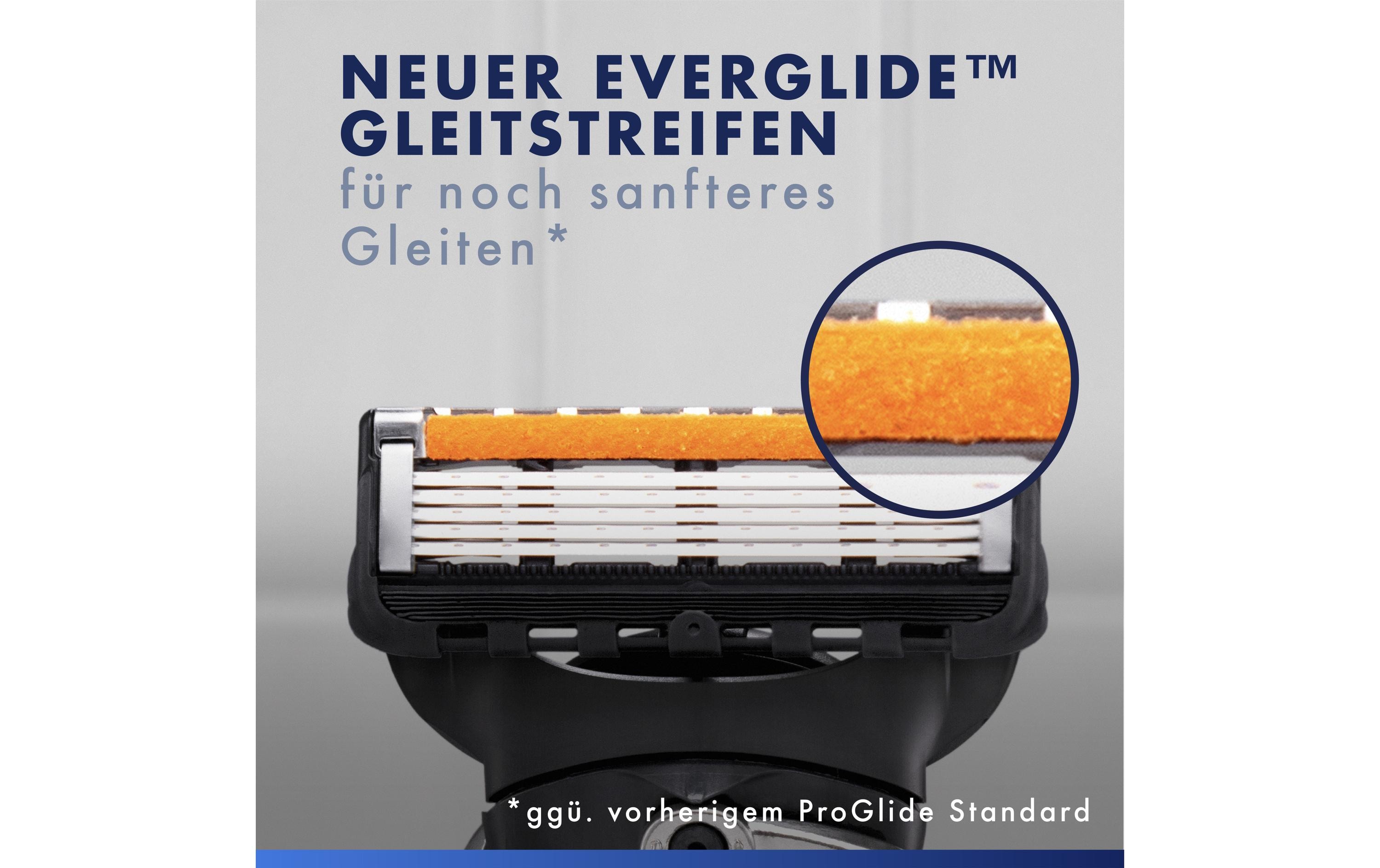 Rasierklingen Fusion5 Proglide 12 StückErsatzklingen mit 2x Gleitstreifen vor und nach den Klingen