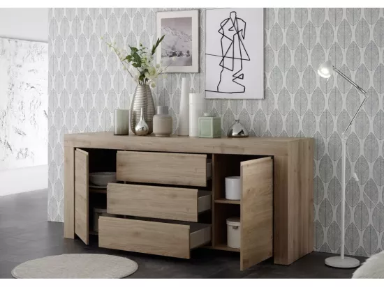 Buffet CAPRI chêne foncé