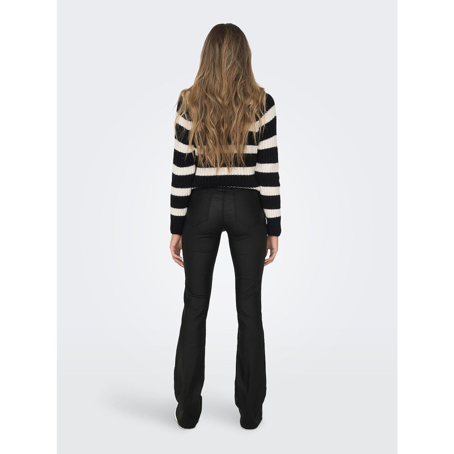 ONLY  Blush Mid Waist Flared Coated