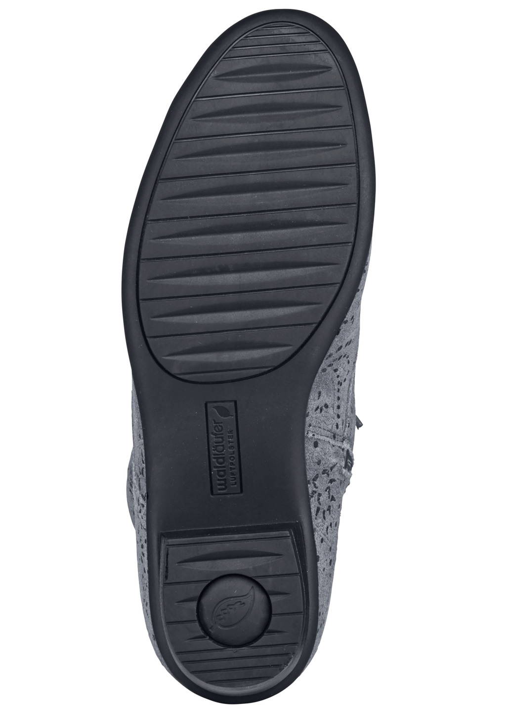 Waldläufer Schnür-Stiefelette mit floraler Prägung