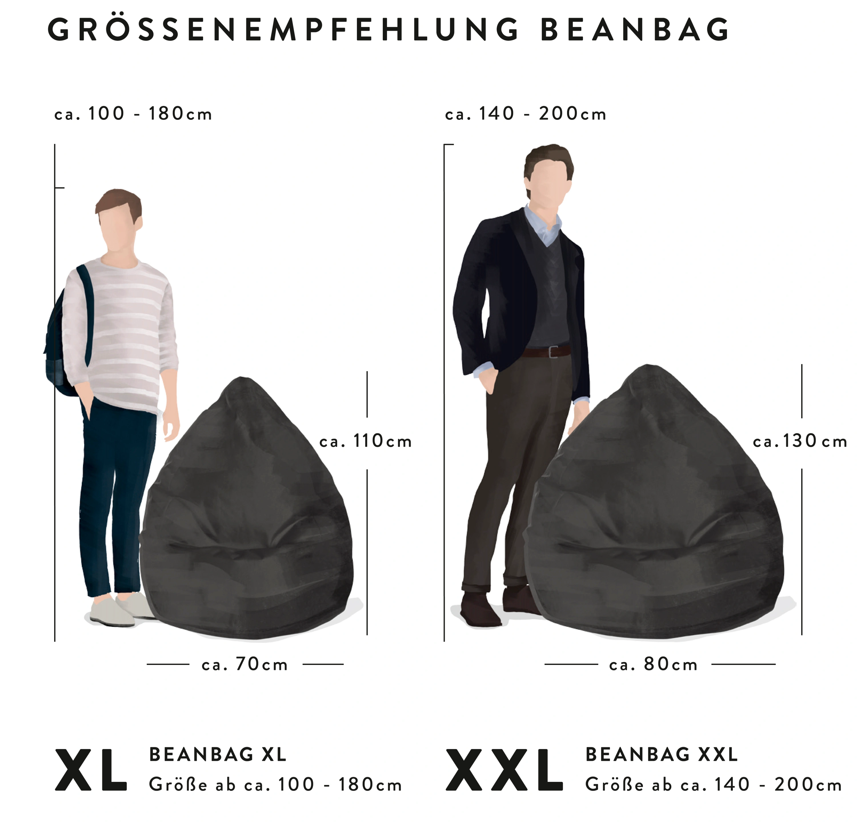 Sitzsack Beanbag Jamie XXL (Farbe: sand)