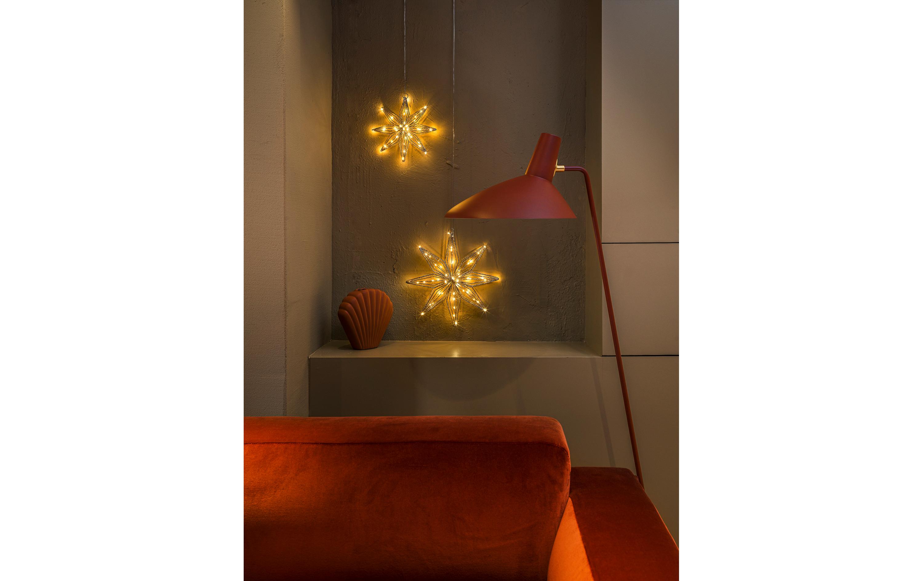 Fensterhänger Svenja Stern, Ø 22 cm, GoldLED-Fensterhänger