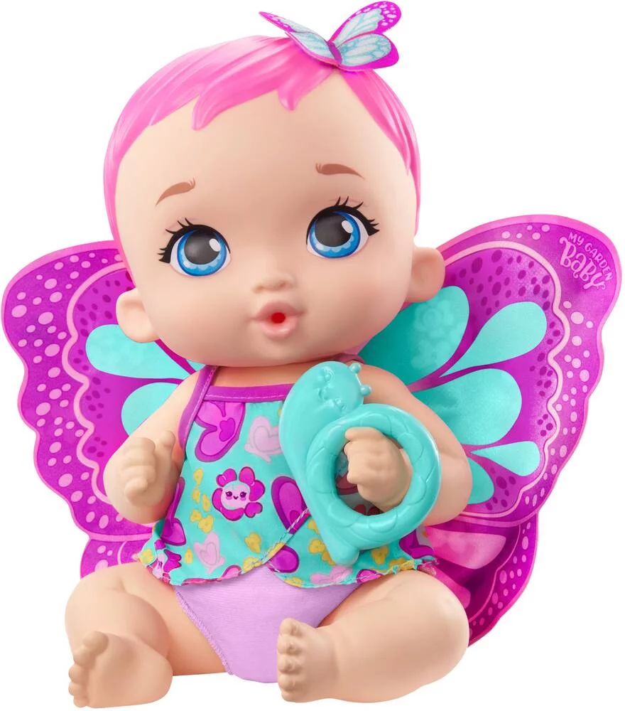 MY GARDEN BABY - POUPON BEBE PAPILLON ROSE BOIT ET FAIT PIPI