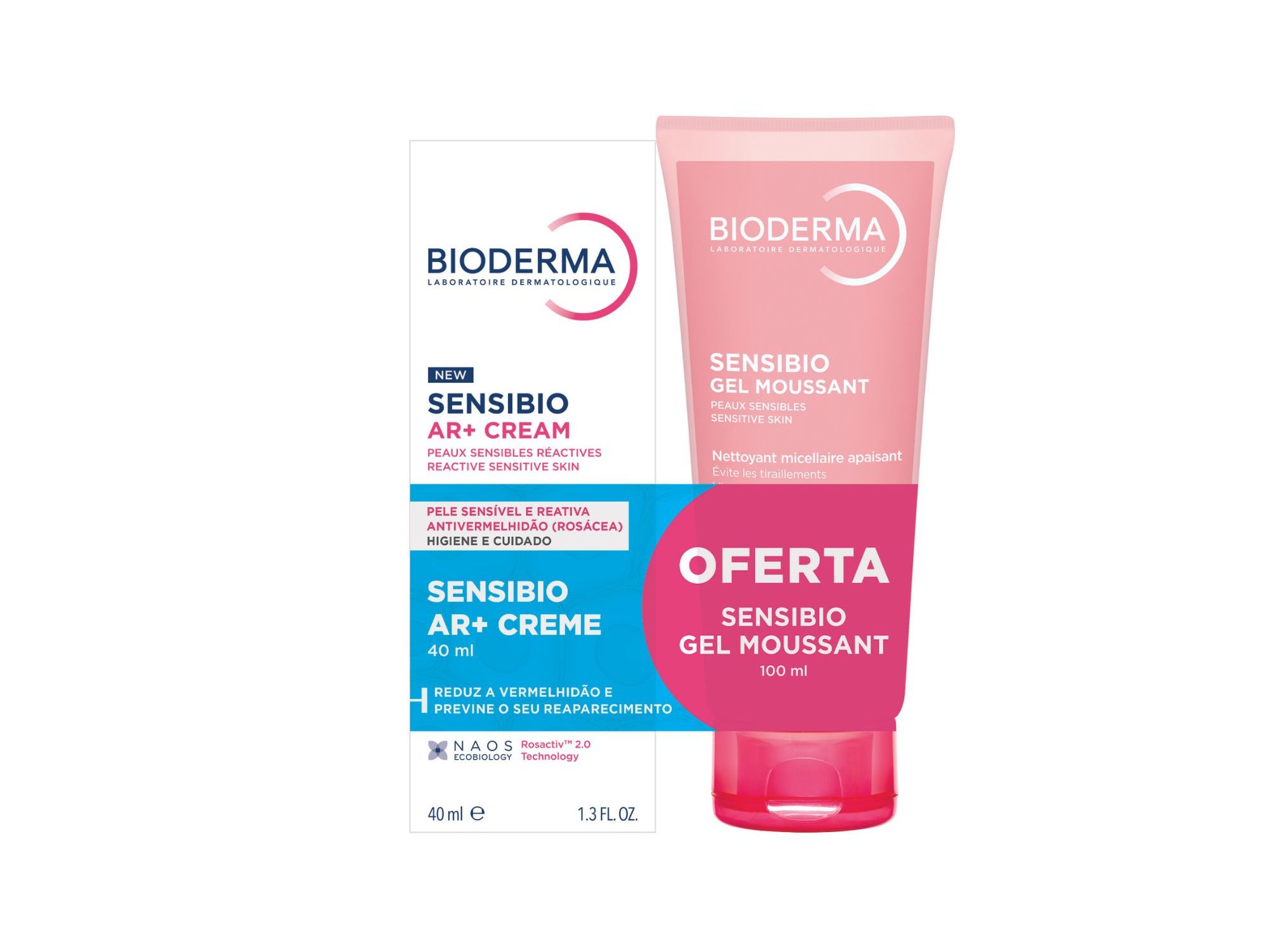 CREME BIODERMA SENSIBIO AR 40ML OFERTA GEL MOUSSANT BIODERMA 100ML