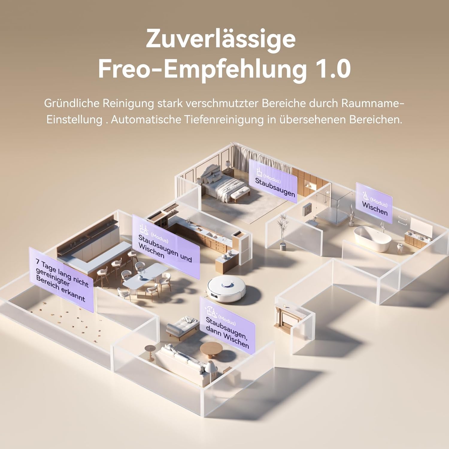 NARWAL Freo X10 Pro Saugroboter mit Wischfunktion, 11.000 Pa, DualFlow Tangle-Free, Selbstreinigung und Trocknung,8N Druck Breiterer Wischmopp, LiDAR-Navigation, 220Min Laufzeit, für Teppich,Tierhaare