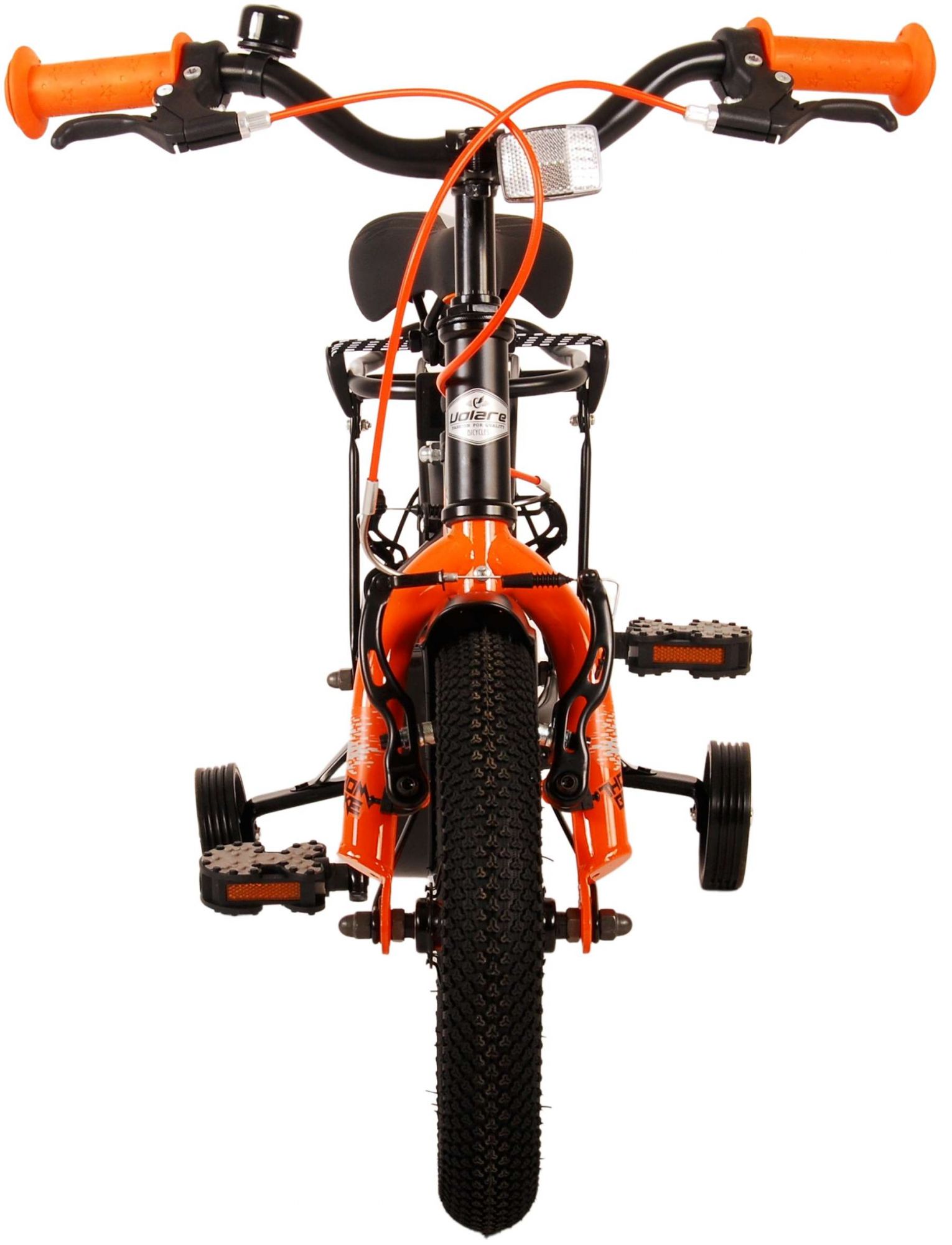Kinderfahrrad Thombike für Jungen 12 Zoll Kinderrad in Schwarz Orange