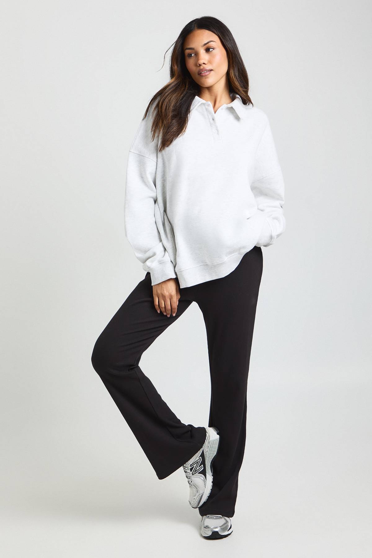 boohoo Legging de maternité à côtes évasé