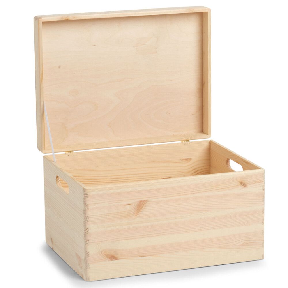 OPPBEVARINGSBOKS MED LOKK FURU 40X30X24CM