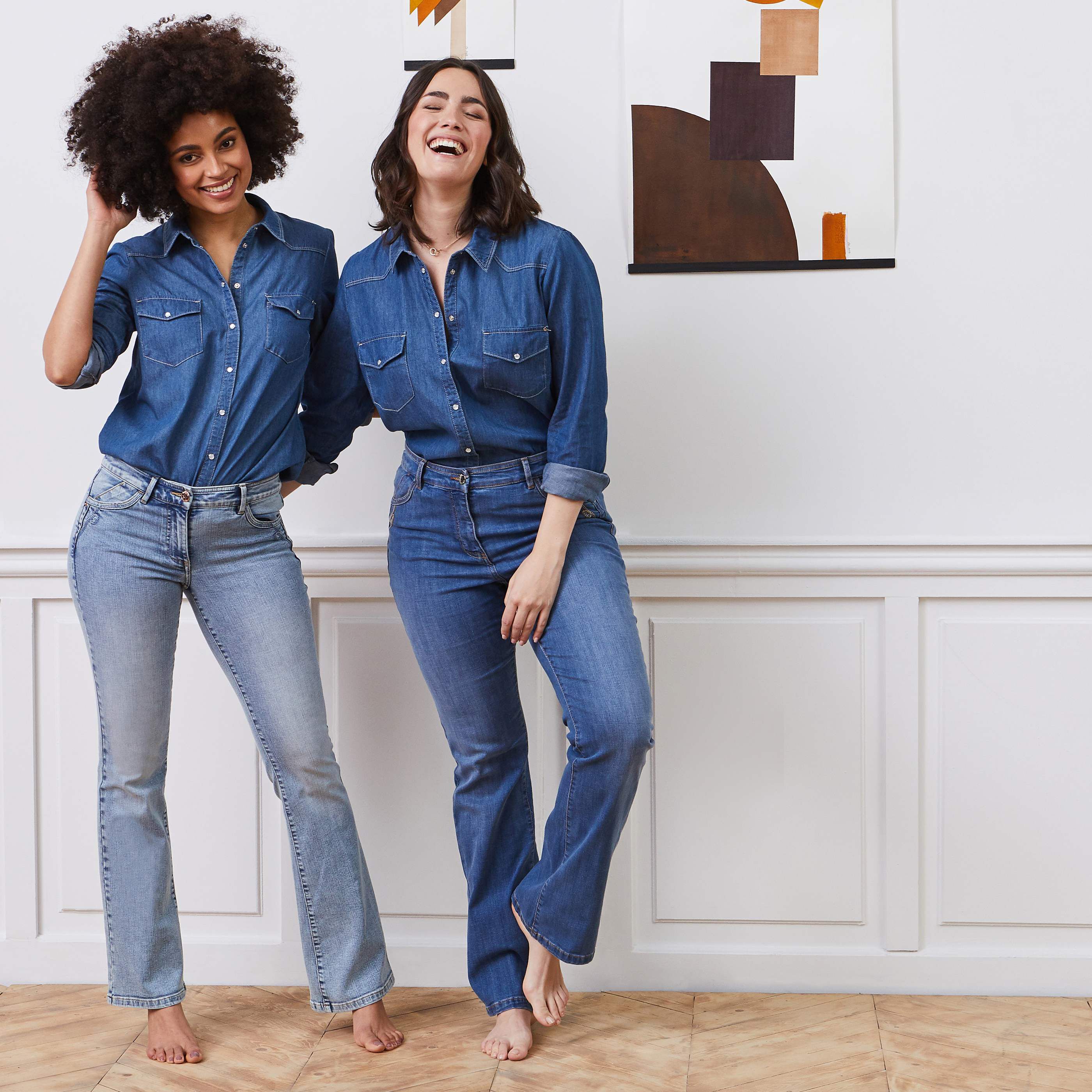 Jean bootcut BALI femme - STONE