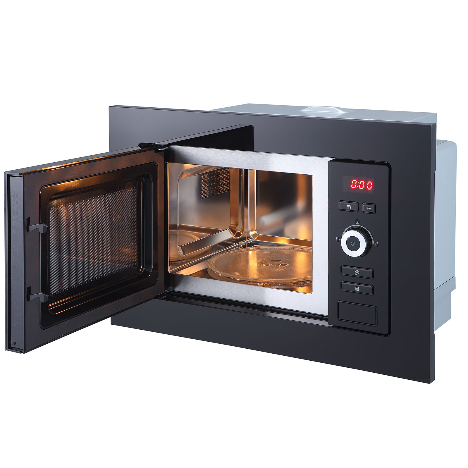 RESPEKTA Buffet - Artisan Eiche - weiß Hochglanz - mit Mikrowelle - 120 cm