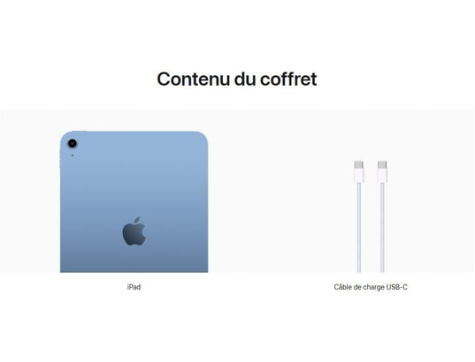 APPLE - iPad 11 A16 Bleu 256 Go WiFi 2025