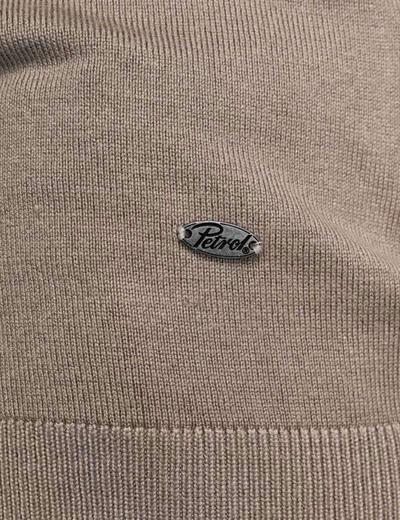 PETROL IND PULL COL ROULÉ HOMME  BEIGE
