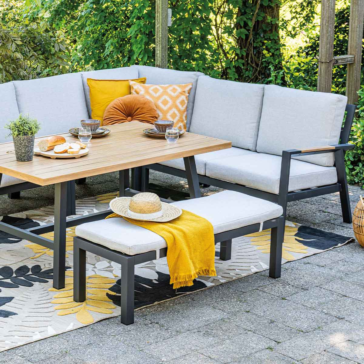 Garden impressions elati sportbank - carbon black