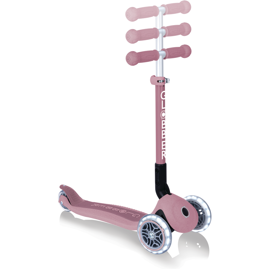GLOBBER Faltbarer Junior Scooter Lights Eco, beere