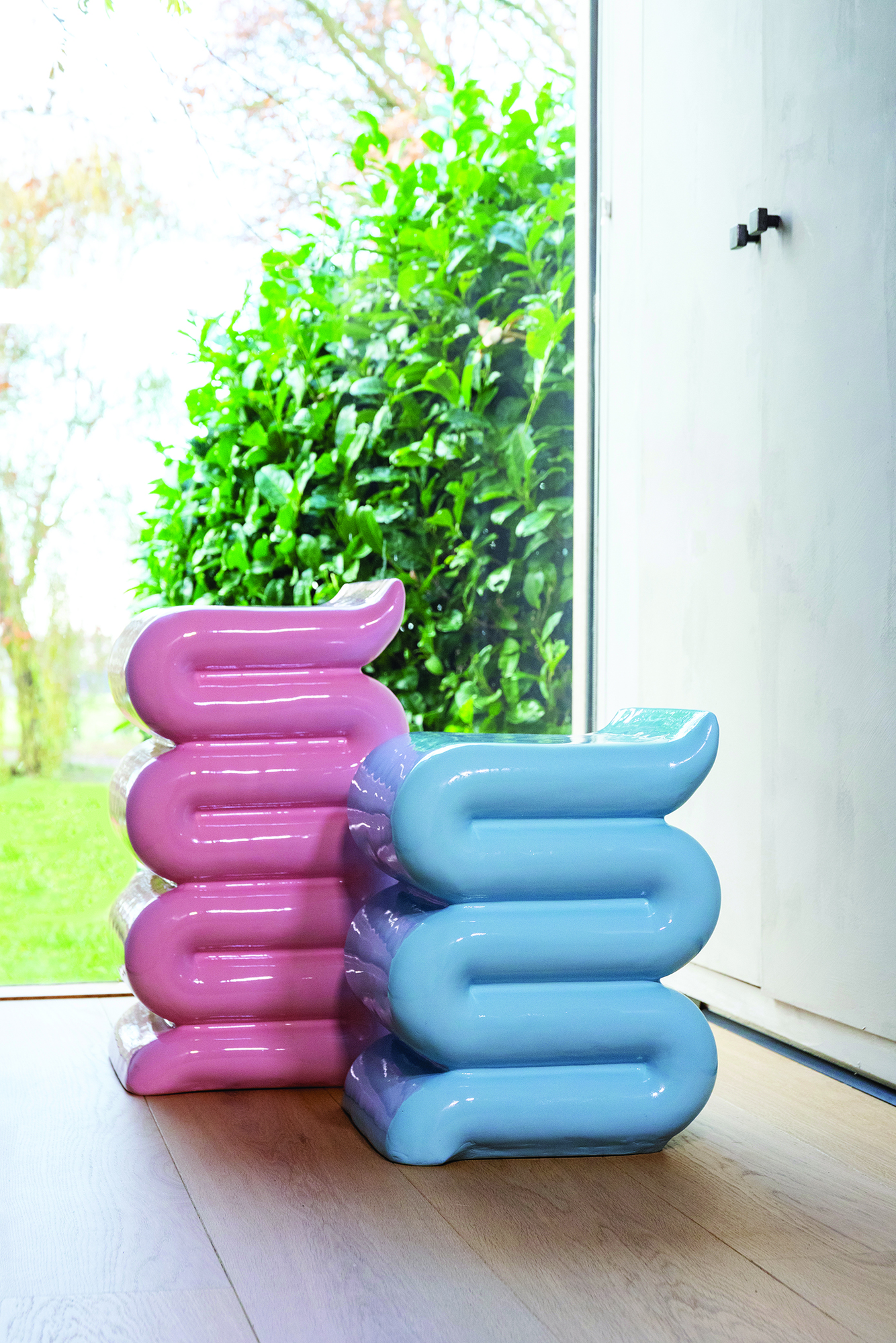 Bijzettafel Pillar whip pink