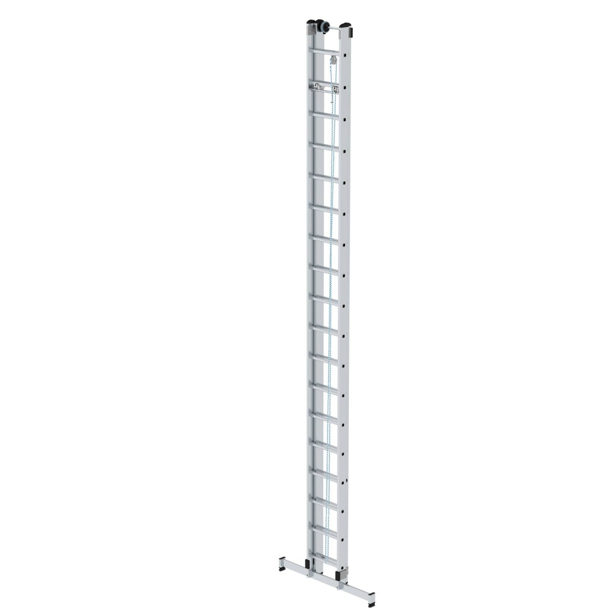 PROREGAL 2-delige sporttouwladder met dwarsbalk, 2 x 18 sporten