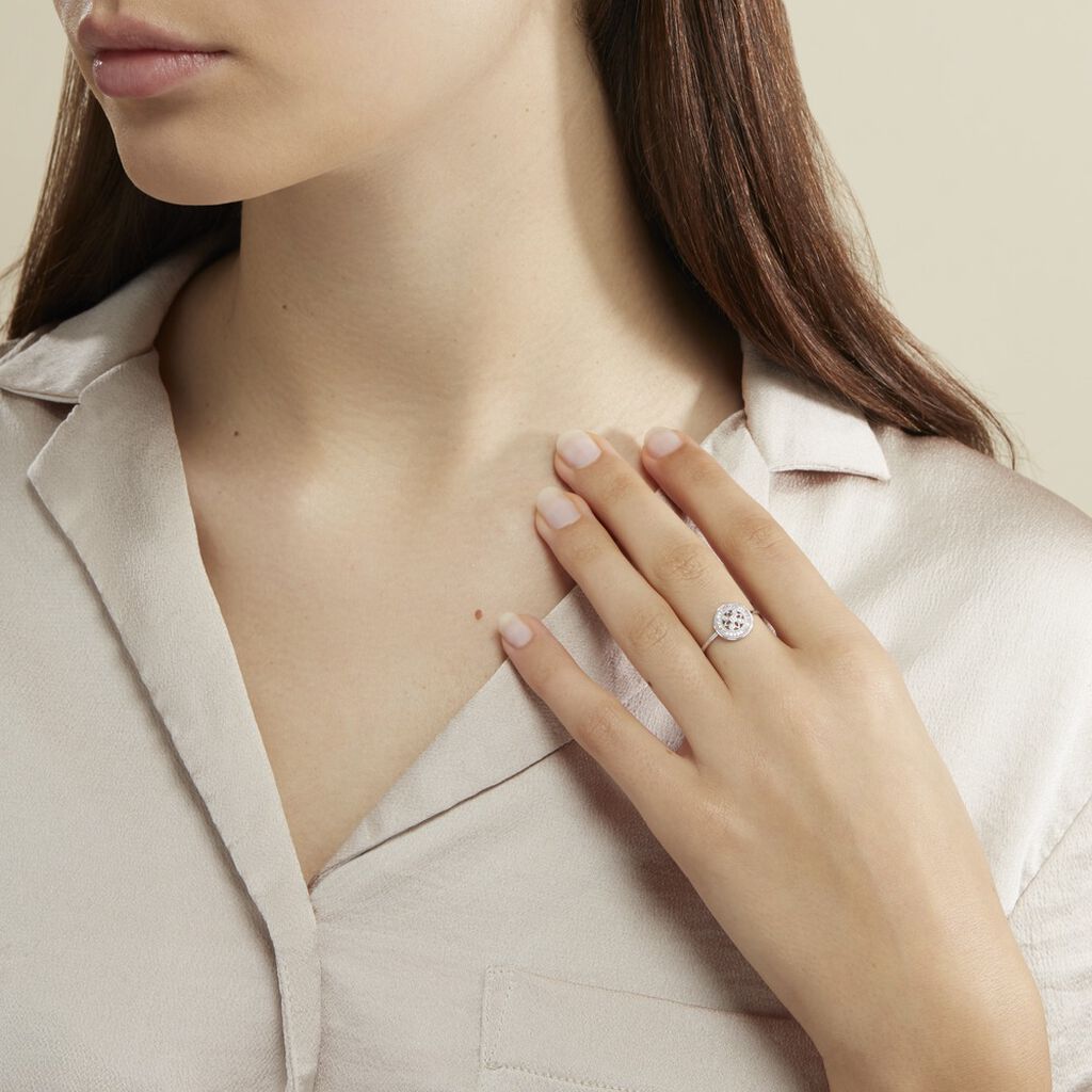 Bague Elfidiane Or Blanc Diamant
