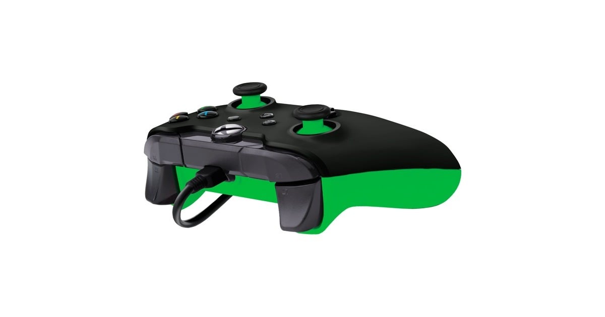 PDPWired Controller - Neon Black  (Zwart/groen, Xbox Series X|S, Xbox One, PC)