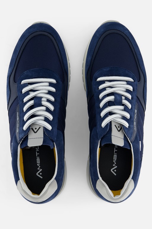 Ambitious Temple Sneakers blauw Suede