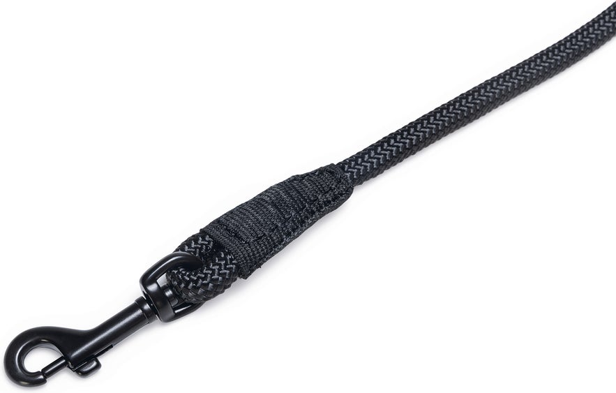 Beeztees hondenriem met halsband Parinca Premium zwart 300 x 1 cm