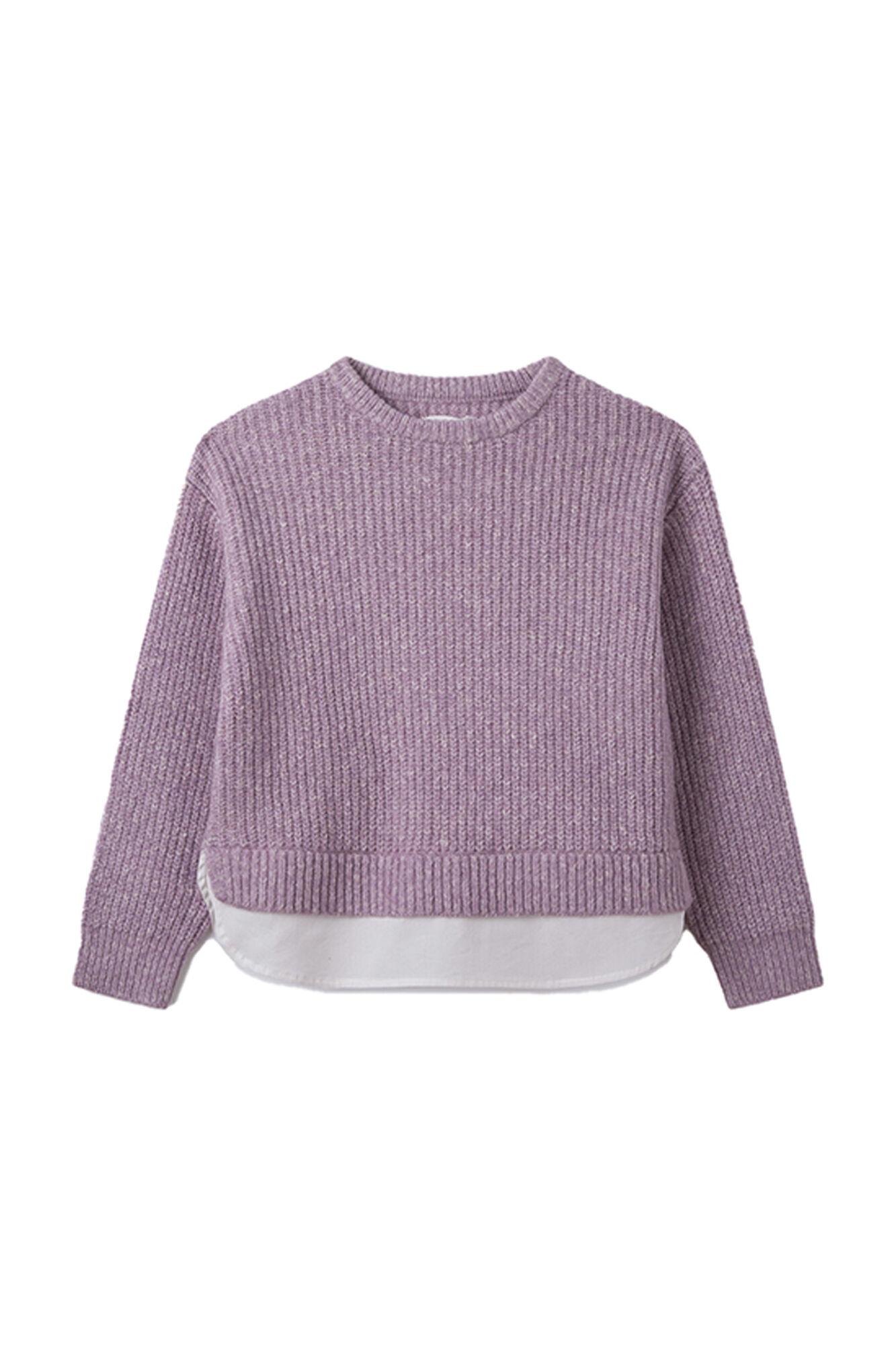 Suéter bicolor para meninas