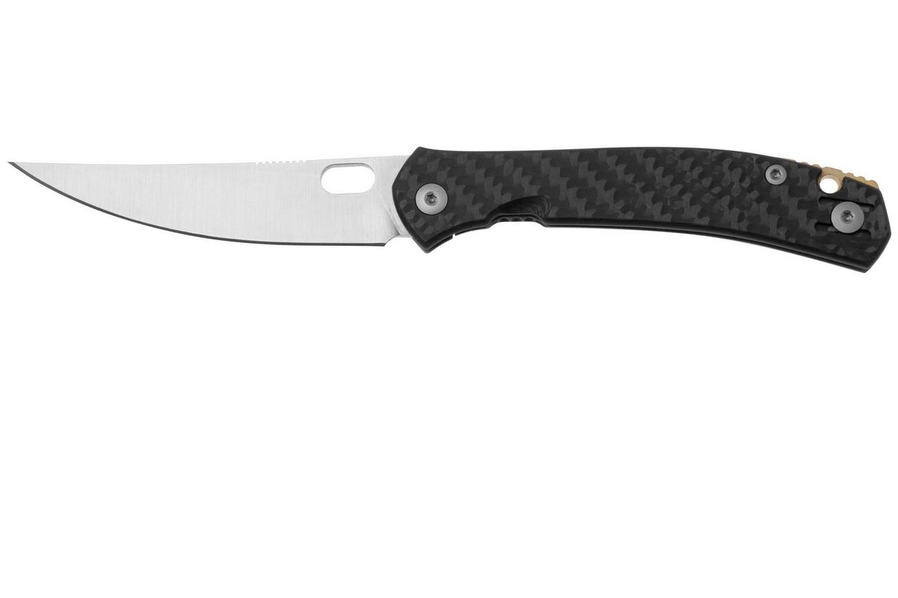 GiantMouse ACE Bleecker Satin CPM Magnacut, Carbon Fiber Titanium, zakmes, Ansø en Voxnaes design
