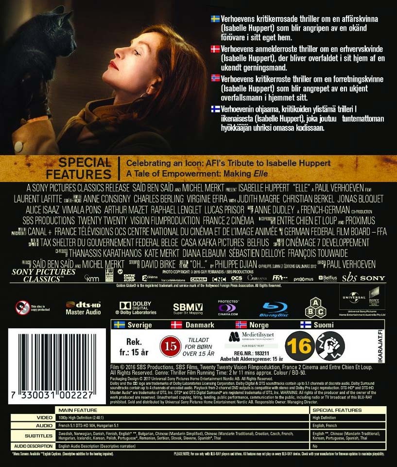 Elle (Isabelle Huppert) (Blu-ray)