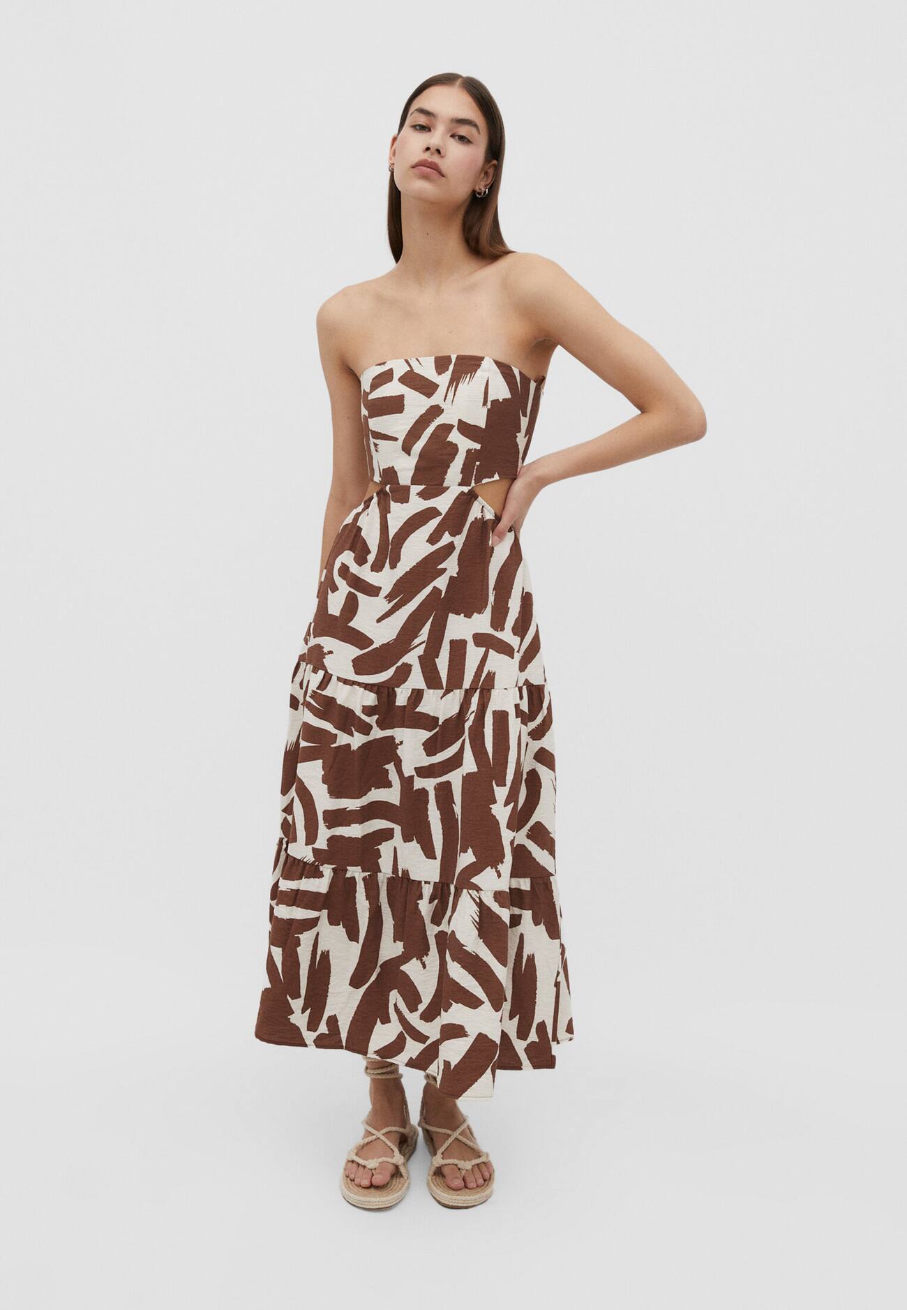 Vestido midi estampado