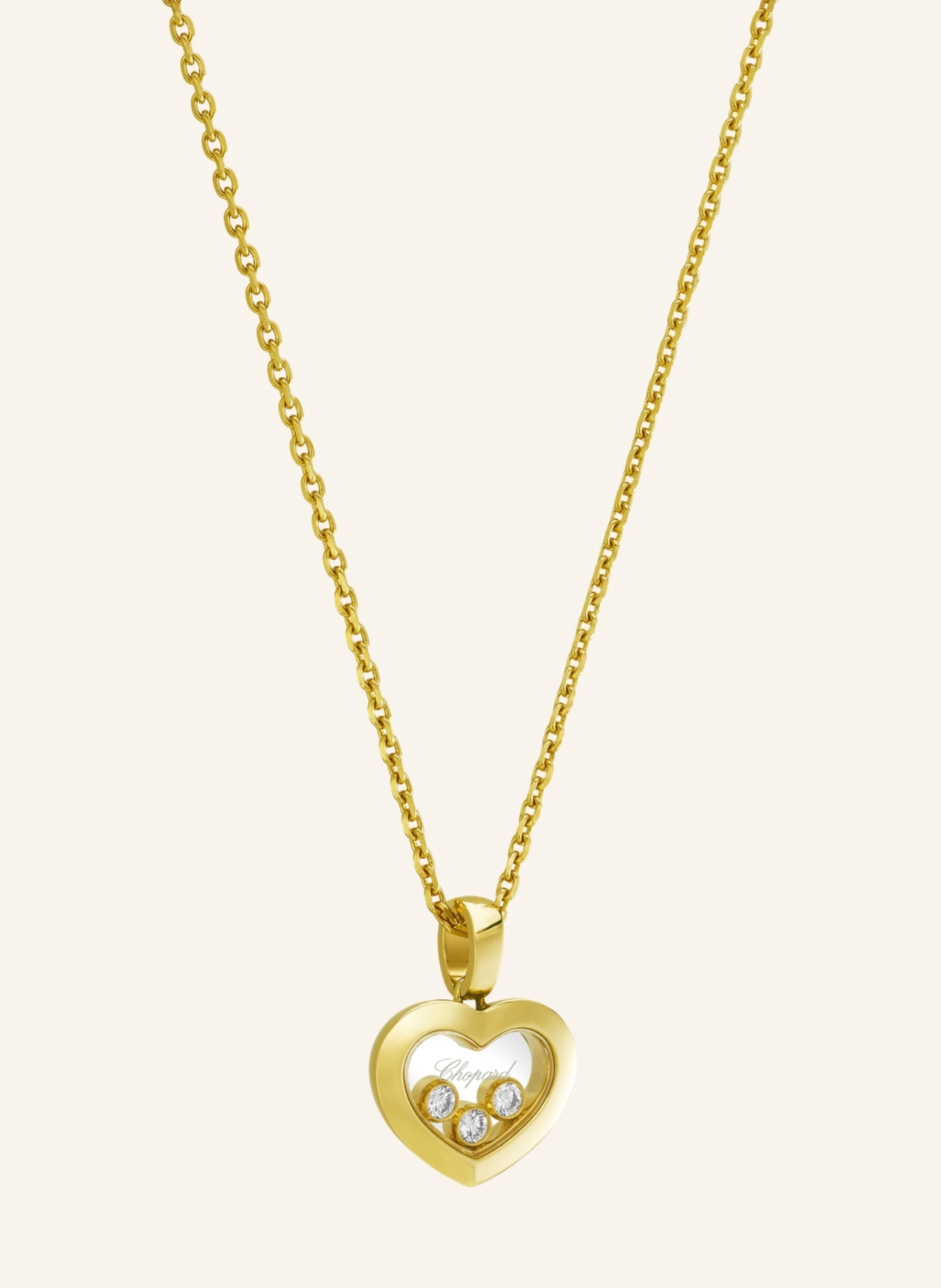 Chopard Anhänger HAPPY DIAMONDS ICONS Anhänger aus 18 Karat Gelbgold und Diamanten