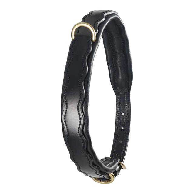 Hondenhalsband HORSEGEAR HGWave Leather Zwart