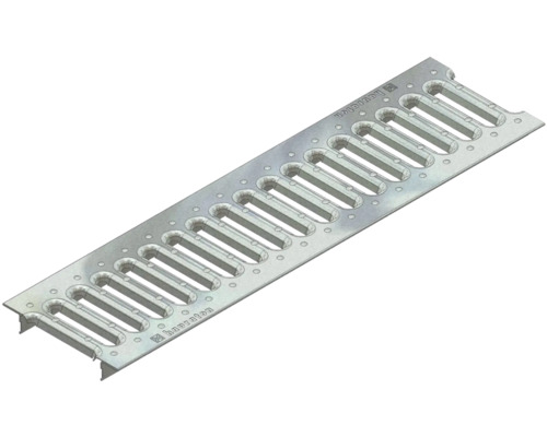 Hauraton Faserfix / Recyfix Standard 100 klemrooster, verzinkt, 500 mm x 137 mm x 3 mm