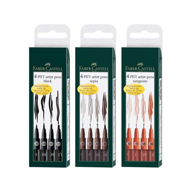 Faber-Castell Pitt Artist Pen, 4er-Set