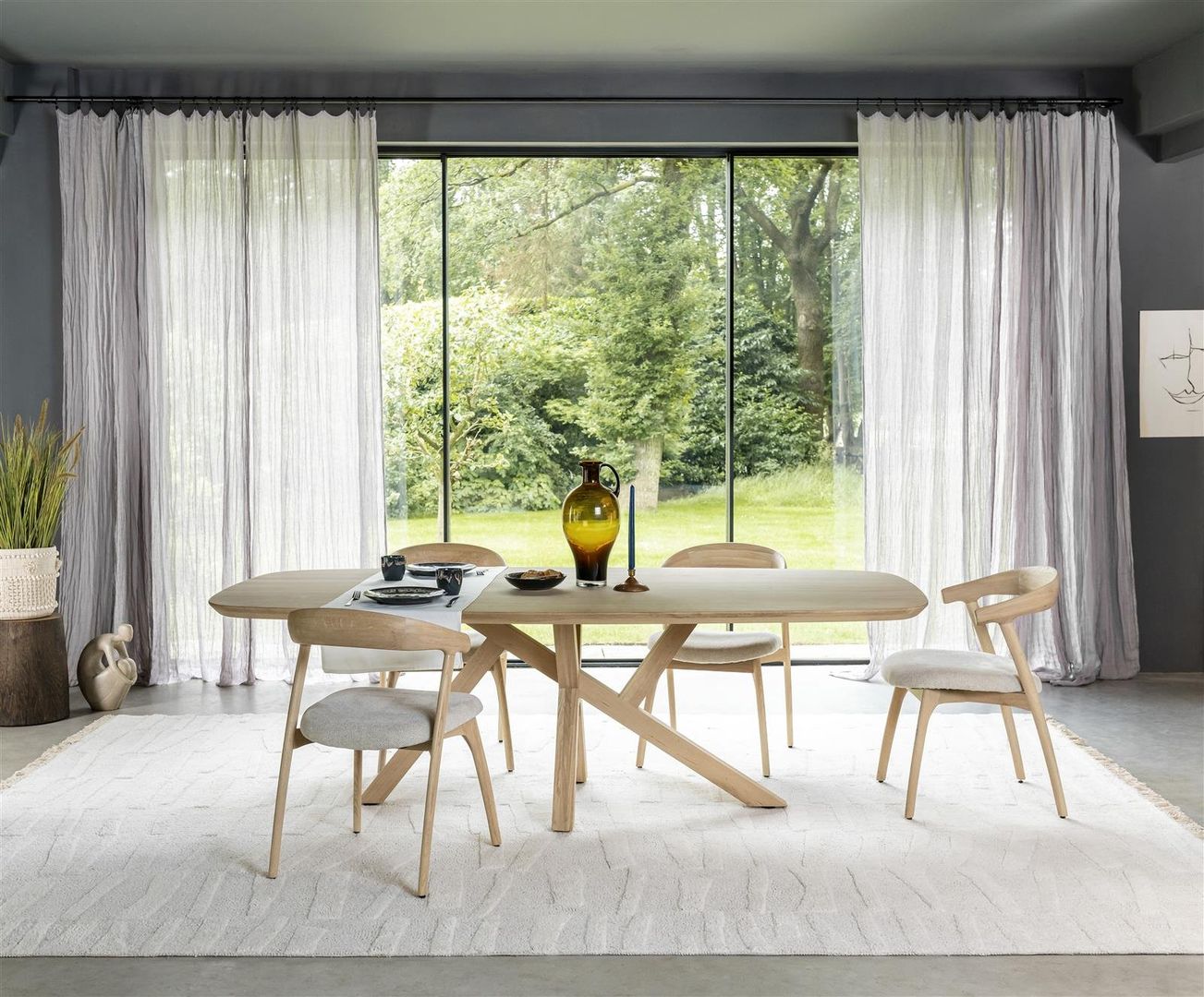 Henders en Hazel Shimla Eettafel