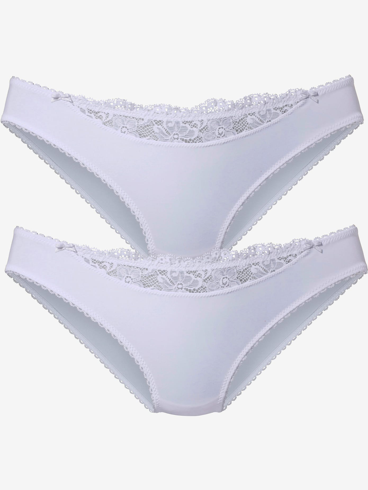 Slip confortable, petit empiècement en dentelle à la ceinture