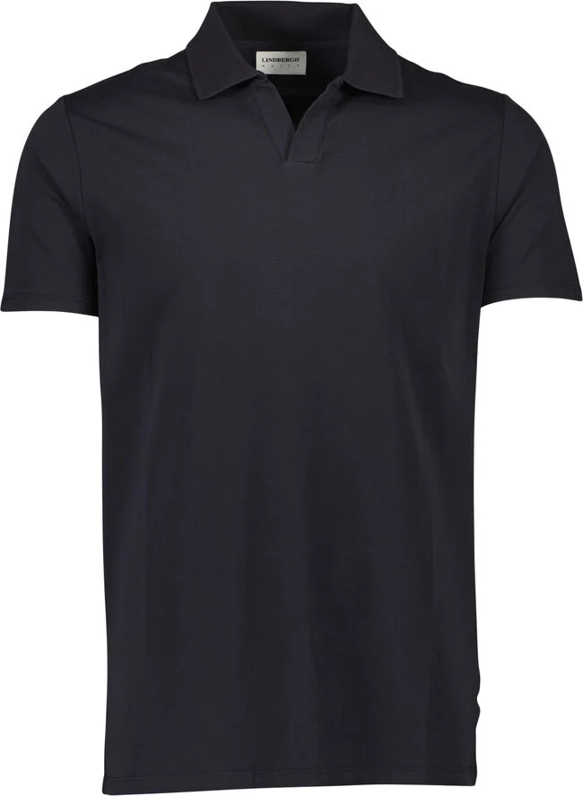 Lindbergh Stretch polo shirt S/S Sort