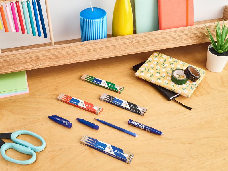 Pilot Patrone Frixion Refill 3 Stück, Blau, 0.7 mm Ersatzpatrone für FriXion Roller, blau