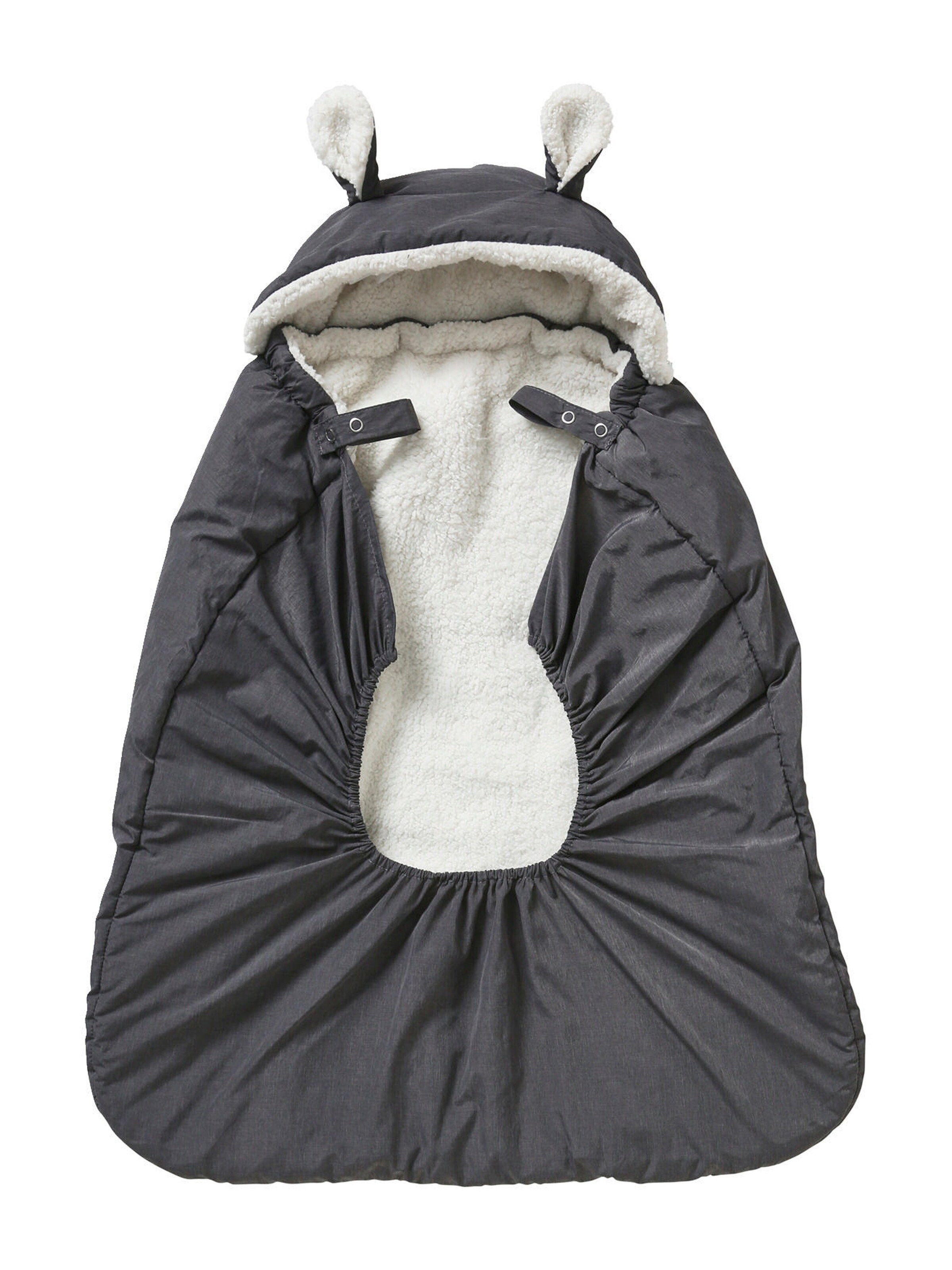 Vertbaudet Wintercover für die Babytrage grau