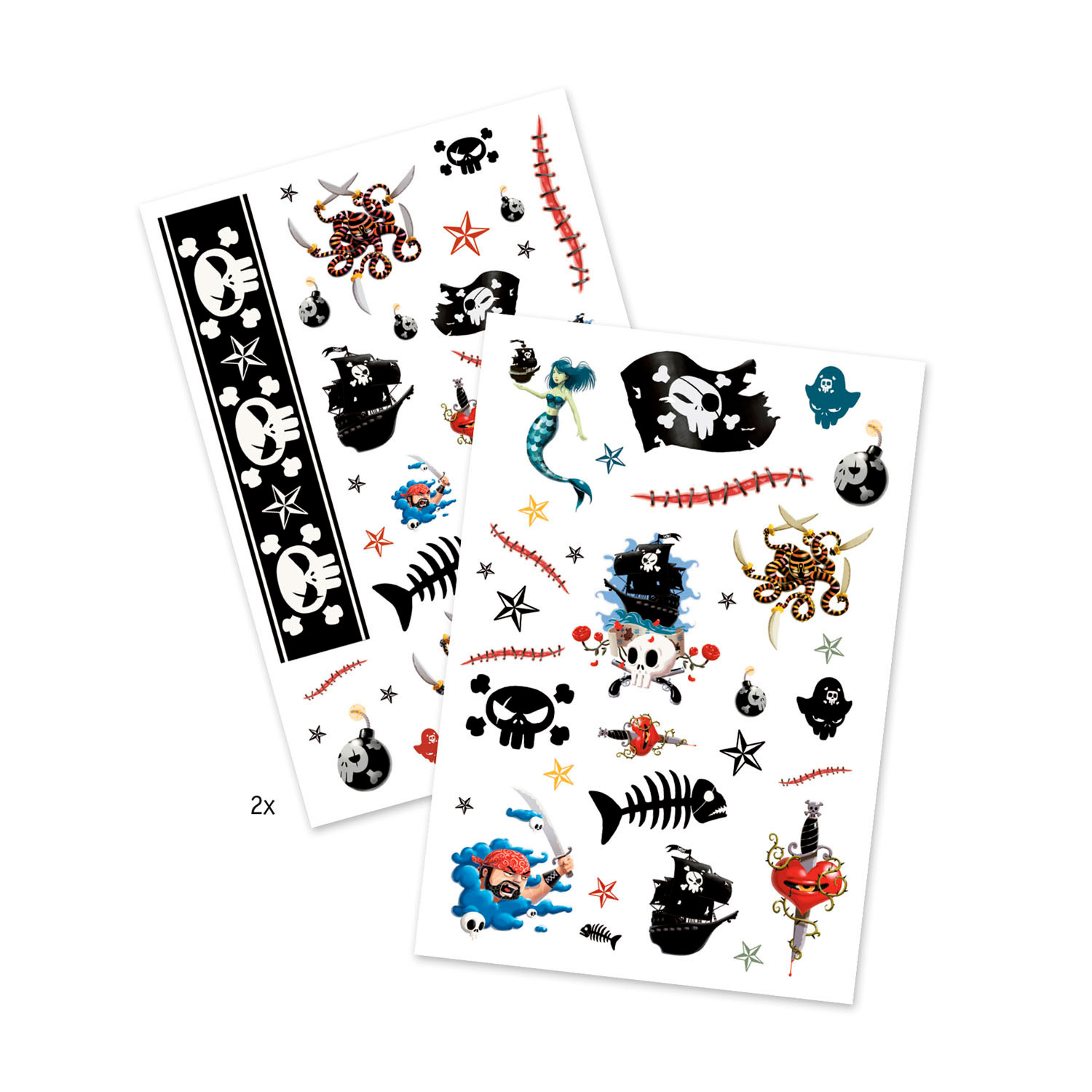 Djeco Tattoos - Piraten