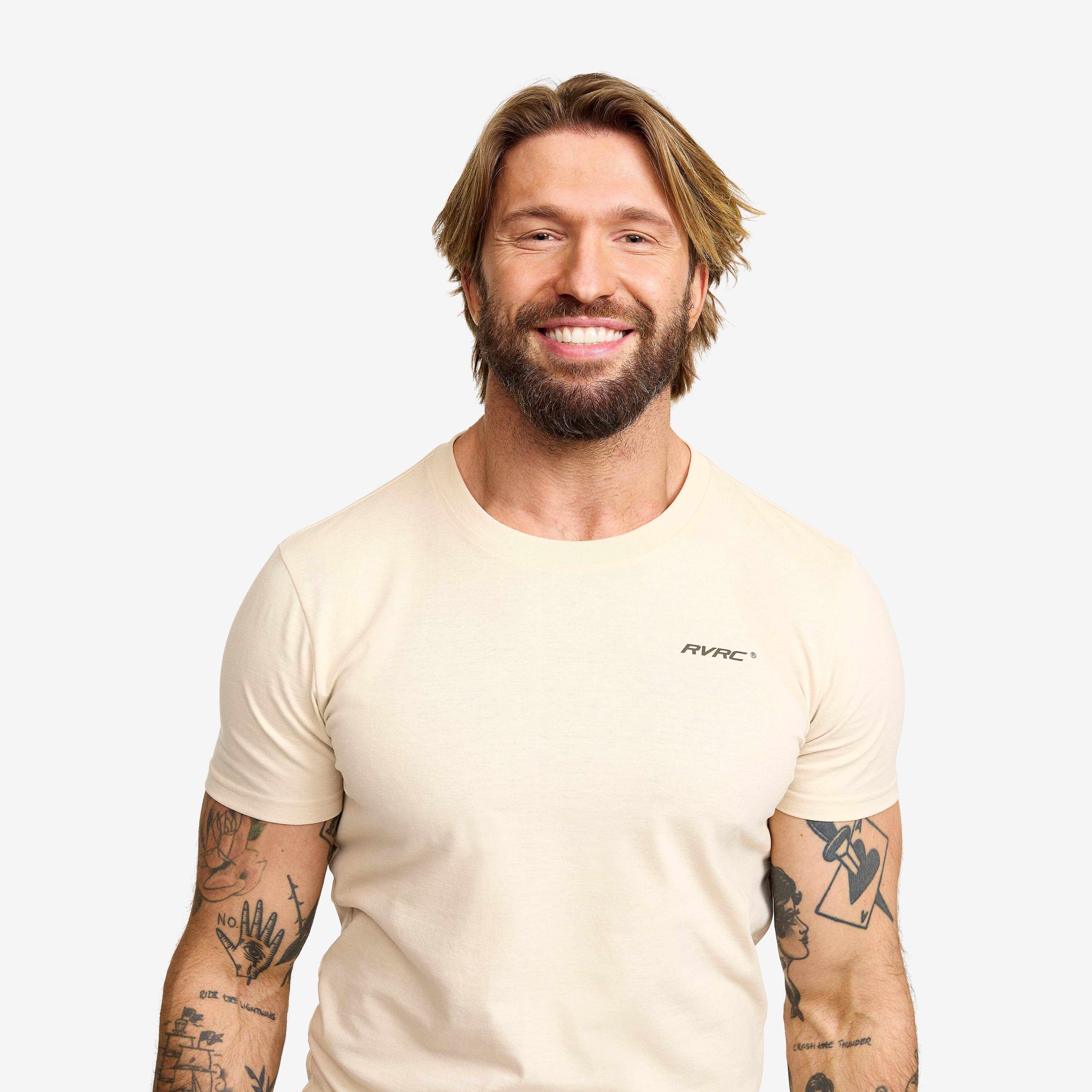 Easy T-shirt Slim Fit Herre Oatmeal