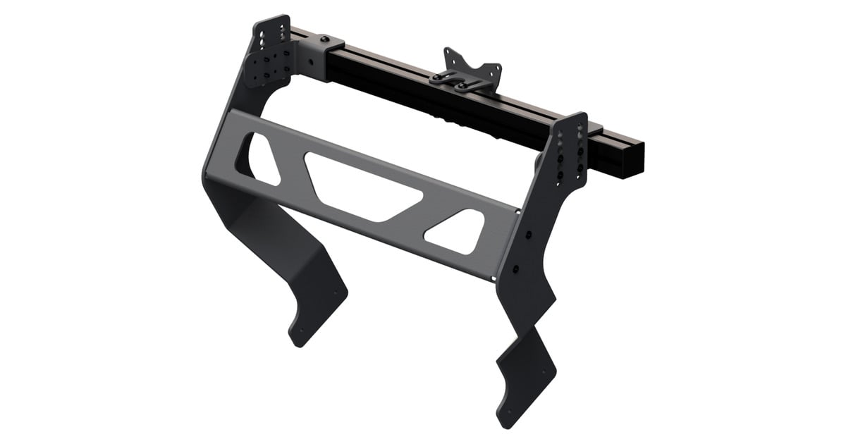 Res-TechGT Monitor Stand Integrated Single Reinforced monitorarm  (Zwart)