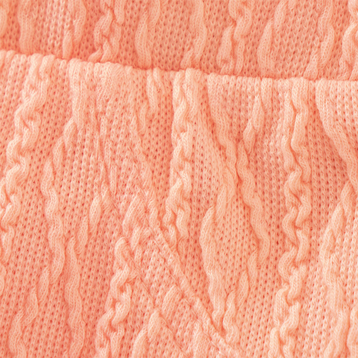 Topomini Baby Shorts mit Strukturmuster apricot